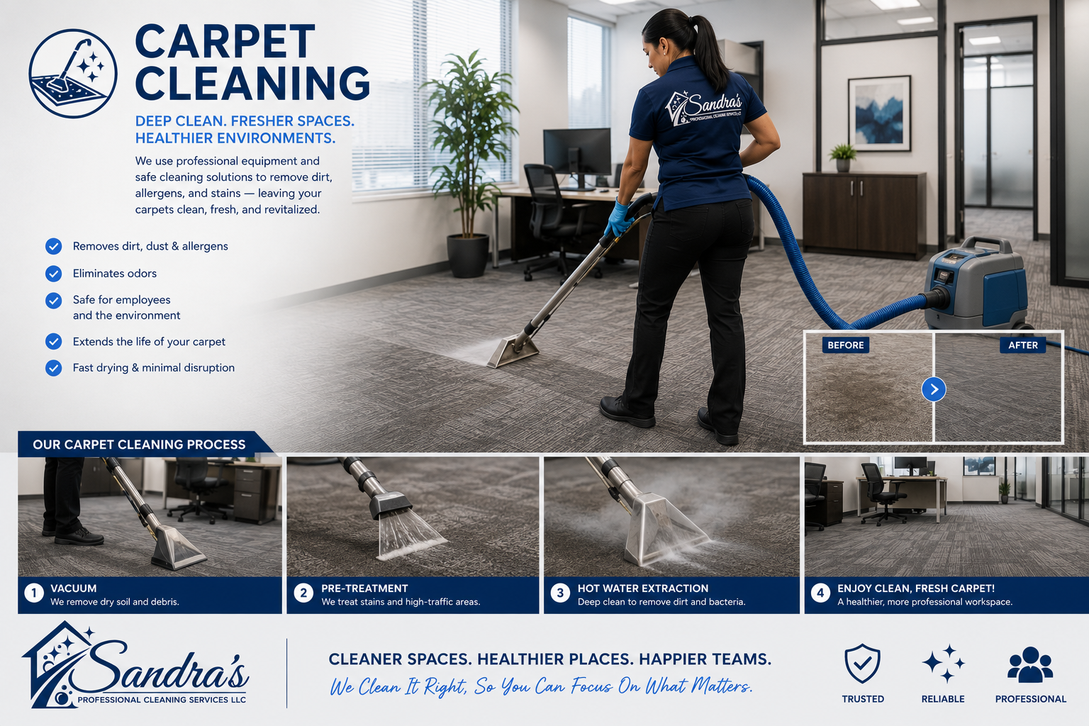 Professional carpet cleaning service